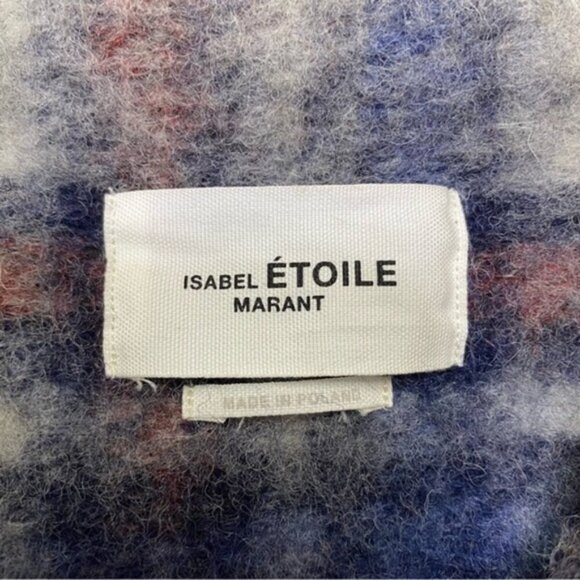 Isabel Marant‎ Etoile Gabriel Plaid Wool Shacket Jacket Coat Women Size 36, 6, M - Picture 7 of 8